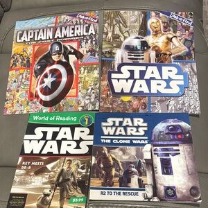 Star Wars and Captain America Look and Find Books